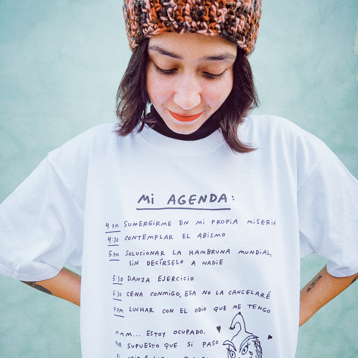 AGENDA GRINCH, T-SHIRT BLANCA