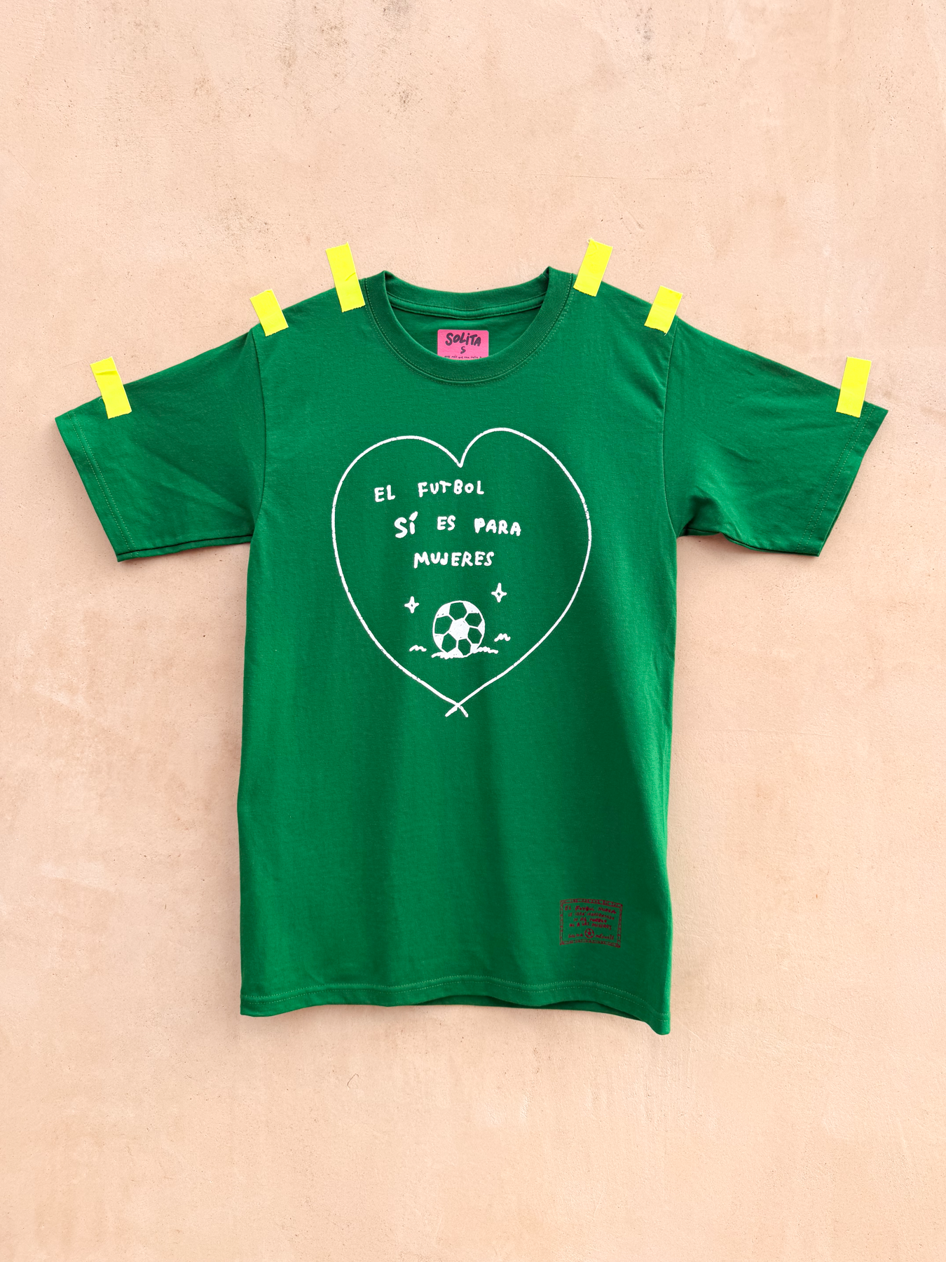 El futbol sí es para mujeres, t shirt verde
