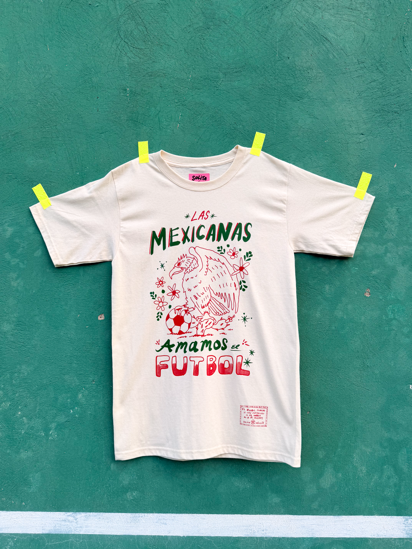Las mexicanas amamos el futbol, t shirt arena