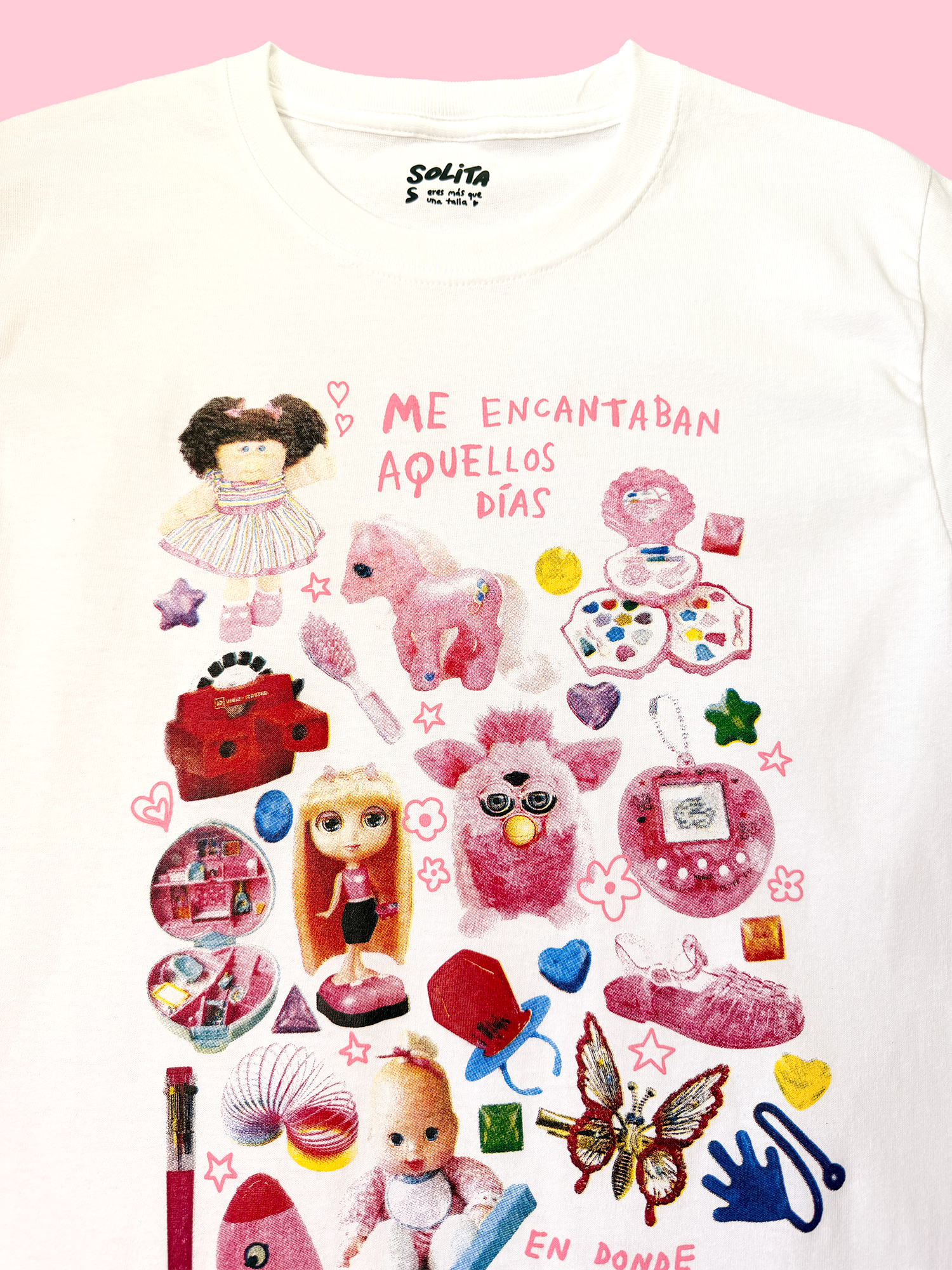 Aquellos días, t shirt blanca