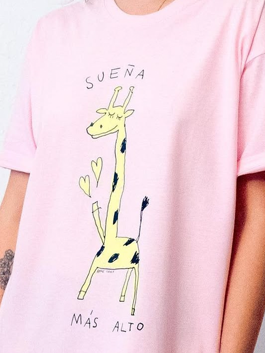 Sueña más alto, T shirt Rosa