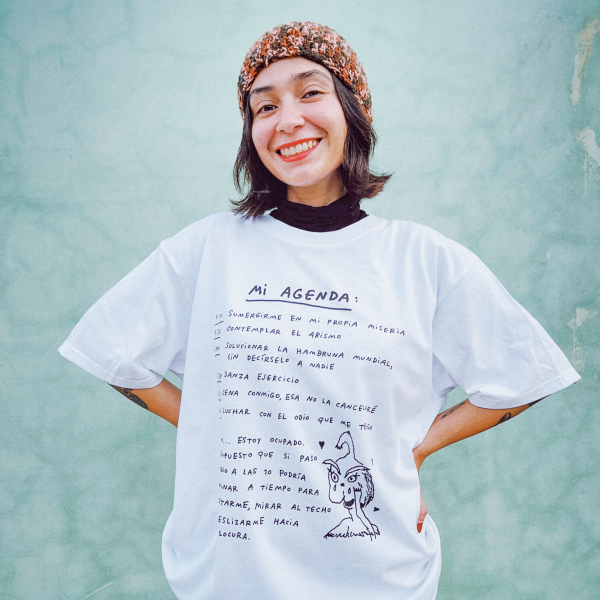 AGENDA GRINCH, T-SHIRT BLANCA