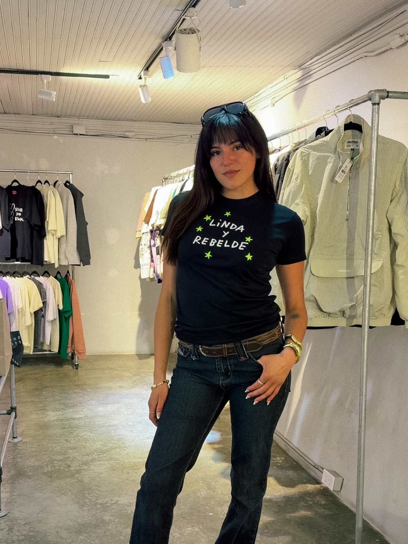 linda y rebelde baby tee