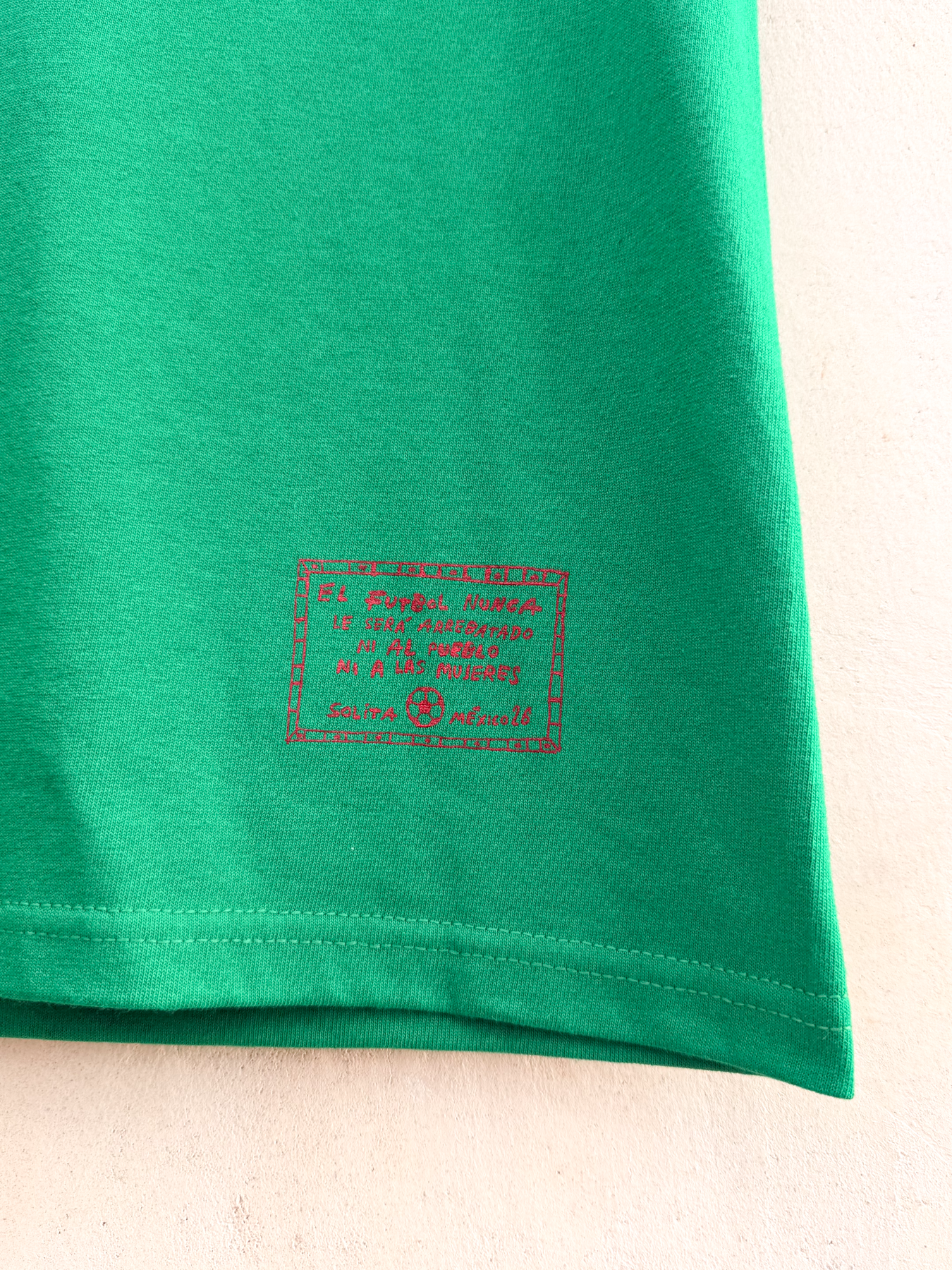 El futbol sí es para mujeres, t shirt verde