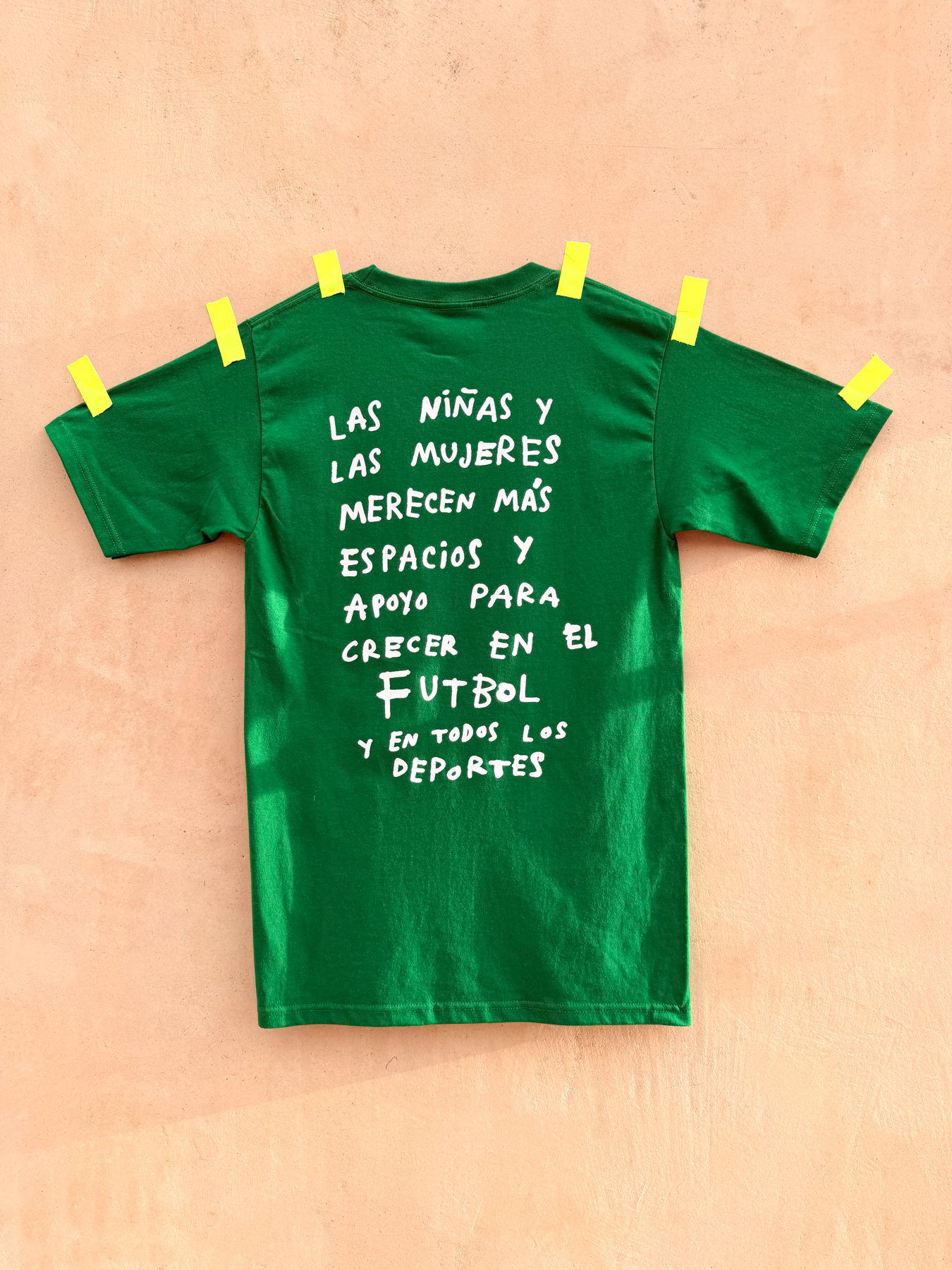 El futbol sí es para mujeres, t shirt verde