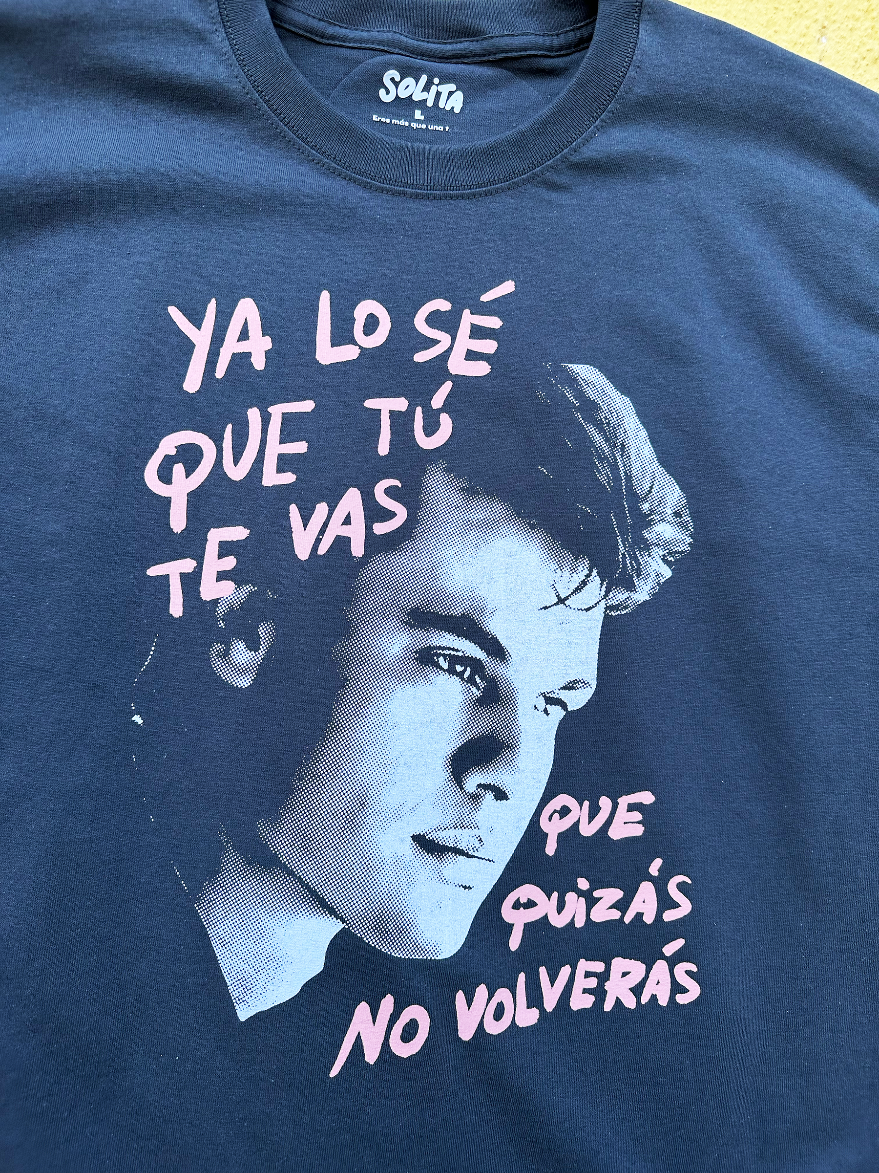 ya lo sé que tú te vas t shirt carbón