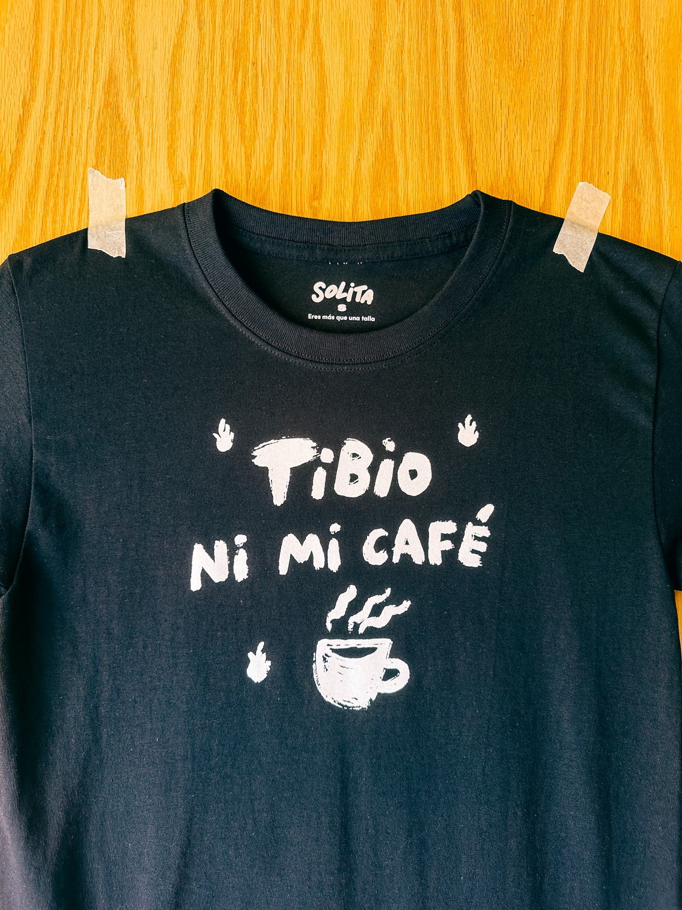 tibio t shirt negra