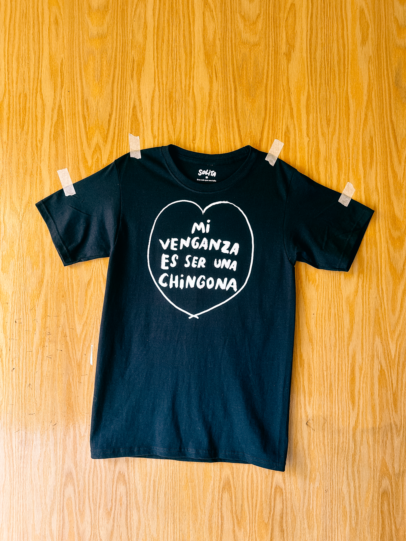 mi venganza t shirt negra