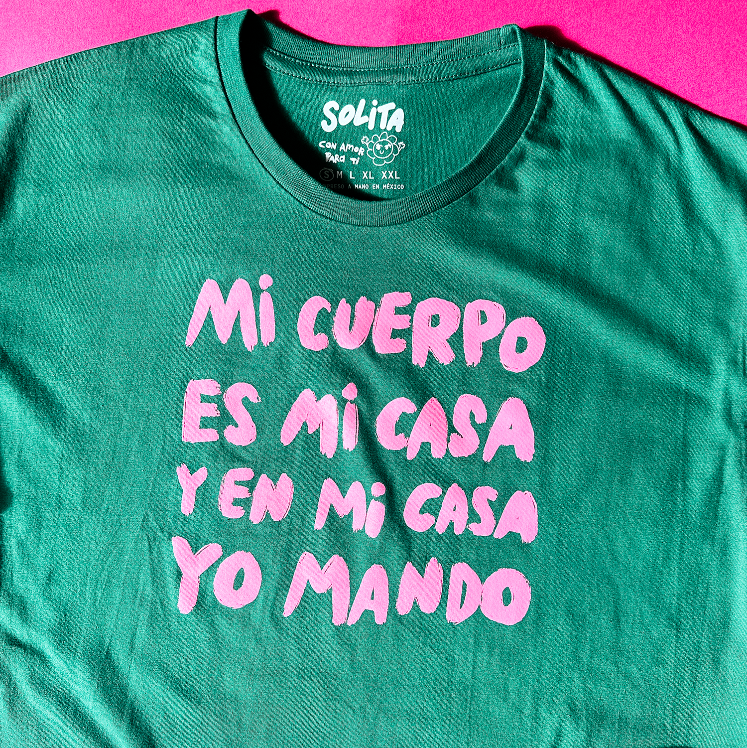 mi casa t shirt verde