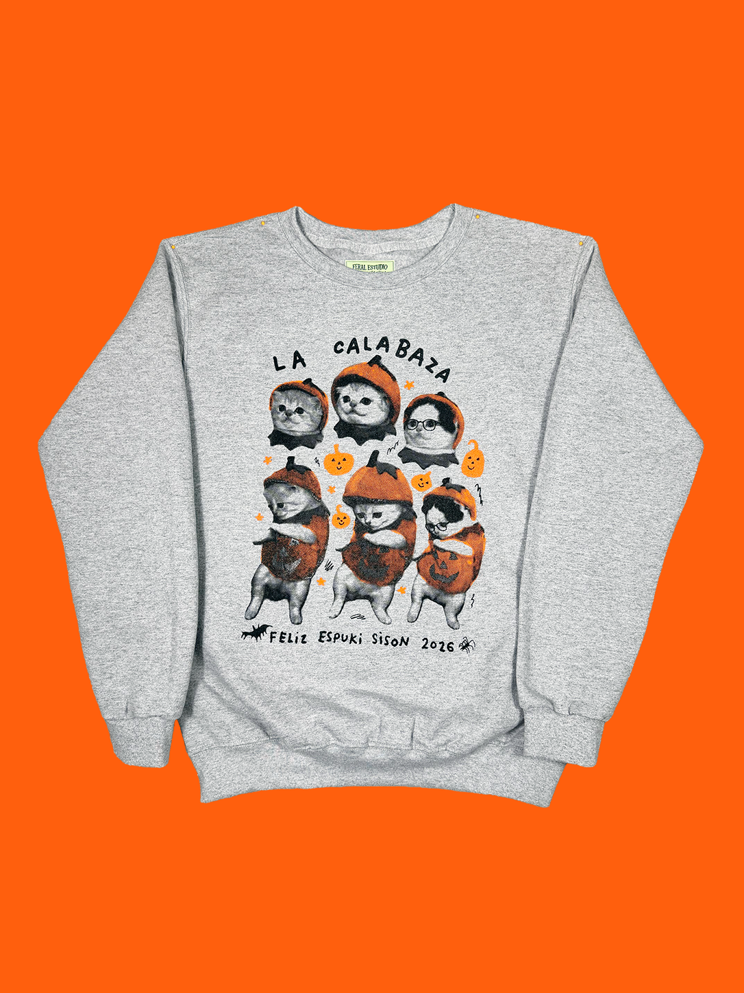 Calabaza, Sudadera Gris Jaspe