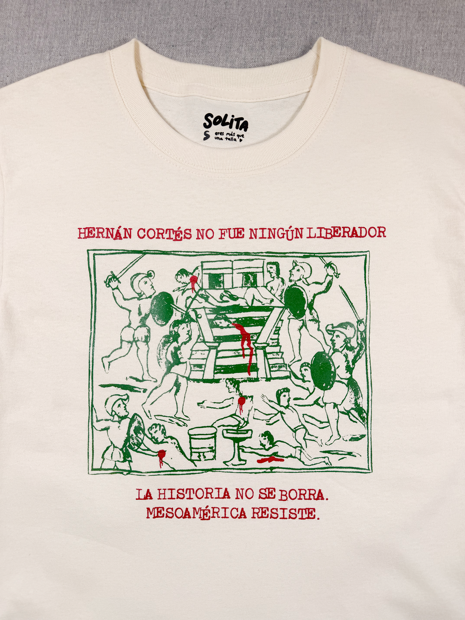 Mesoamérica resiste, t shirt arena