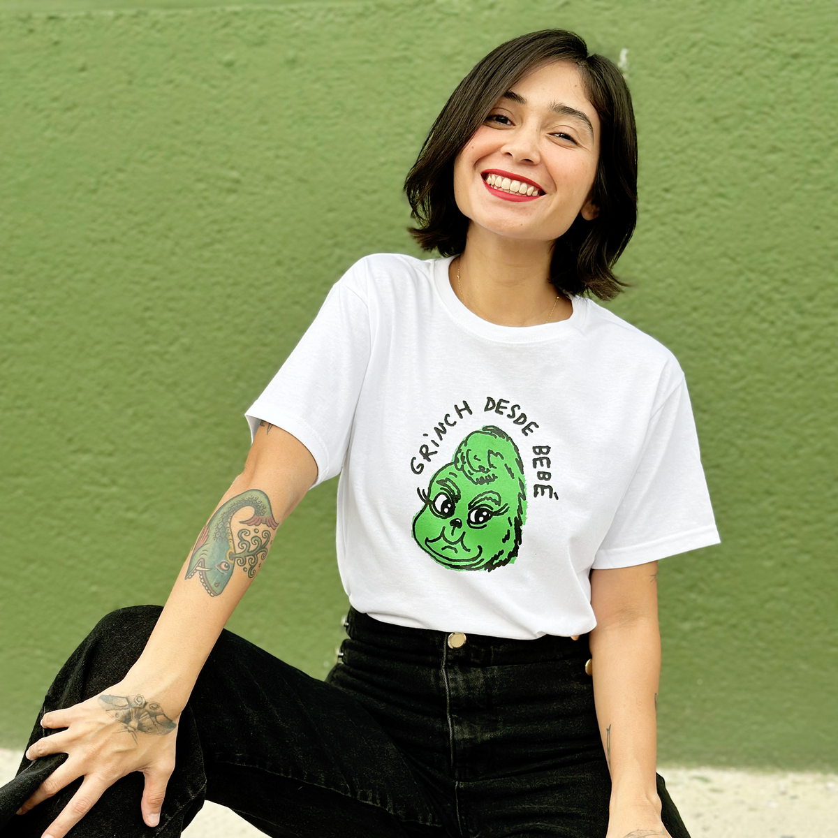 GRINCH DESDE BEBÉ, T-SHIRT BLANCA