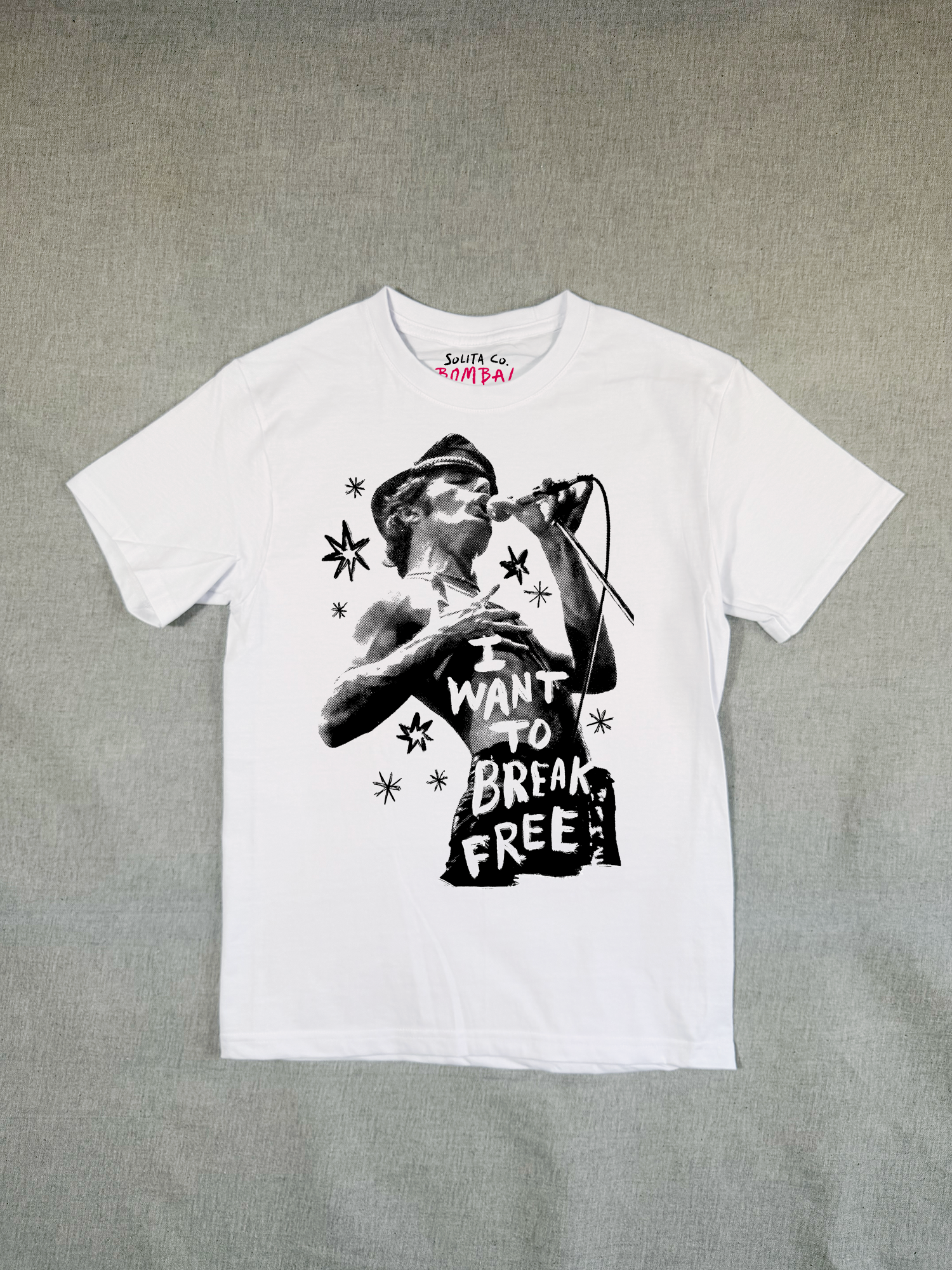 Break free, t shirt blanca