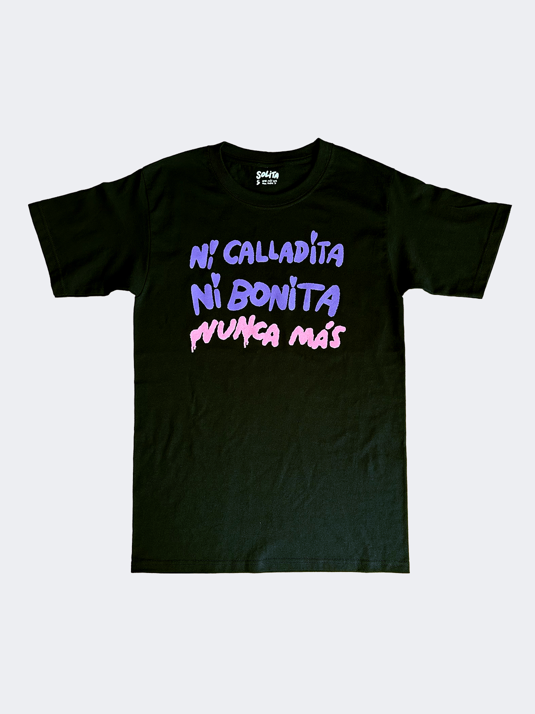 Ni calladita, T shirt negra