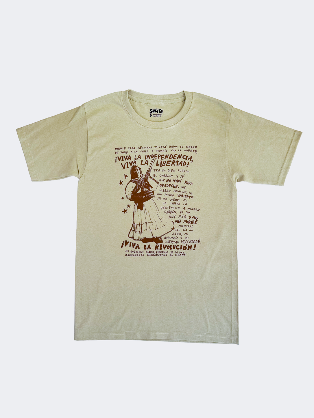 Soldaderas, T shirt beige