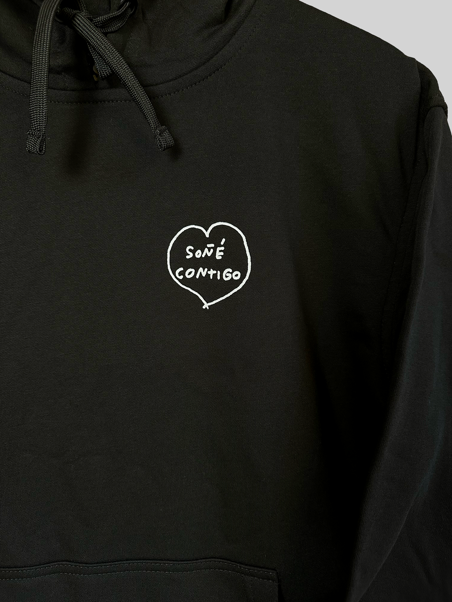 soñé contigo hoodie negra