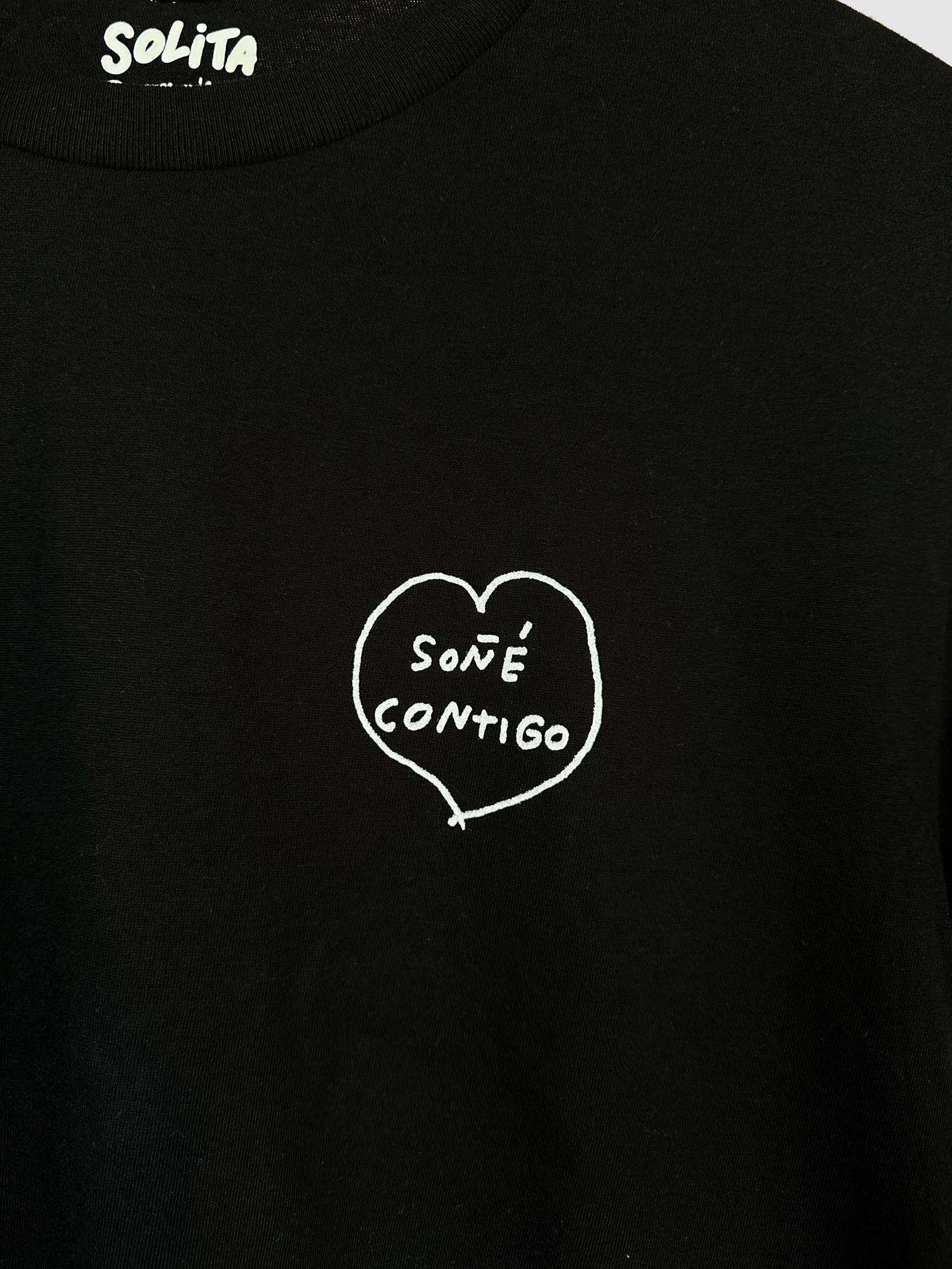 soñé contigo t shirt negra